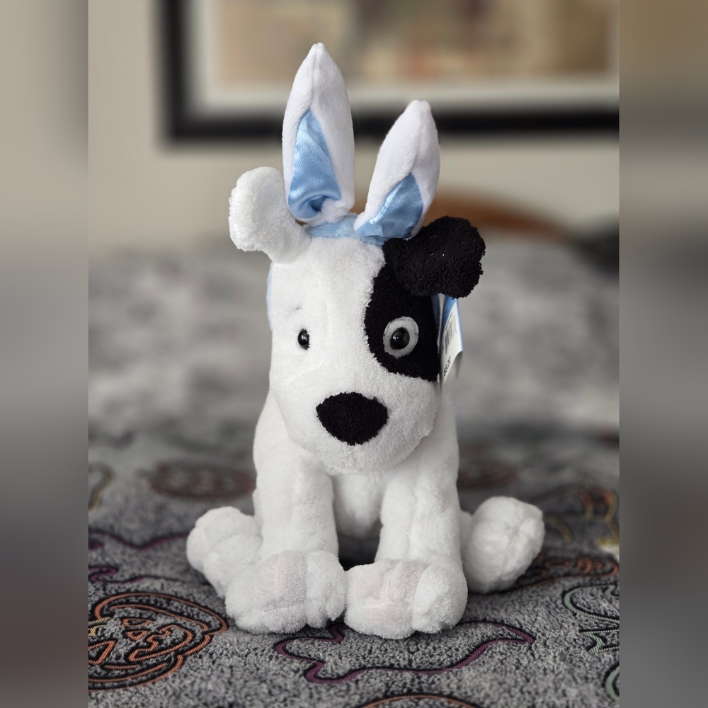 Mervyn's Sprockets Dog Plush With Bunny Ears Stuffed Animal Toy